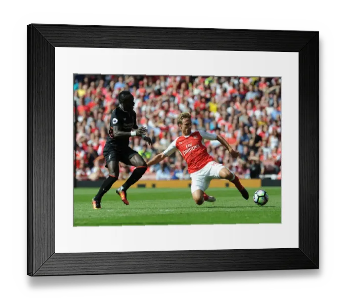 Framed Print : Monreal vs. Mane: Intense Rivalry Unfolds - Arsenal vs. Liverpool (Premier League 2016-17) Framed Print : Monreal vs. Mane: Intense Rivalry Unfolds - Arsenal vs. Liverpool (Premier League 2016-17)