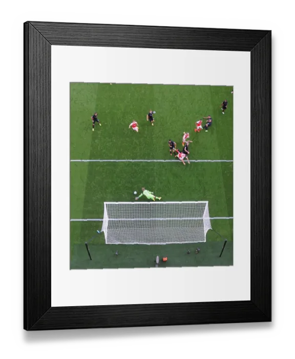 Framed Print : Calum Chambers Scores the Third Goal: Arsenal's Victory Against Liverpool (2016-17)