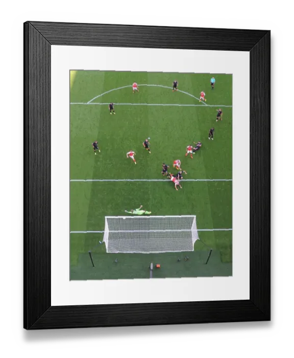 Framed Print : Chambers Scores the Third: Arsenal's Victory Over Liverpool in the Premier League 2016-17