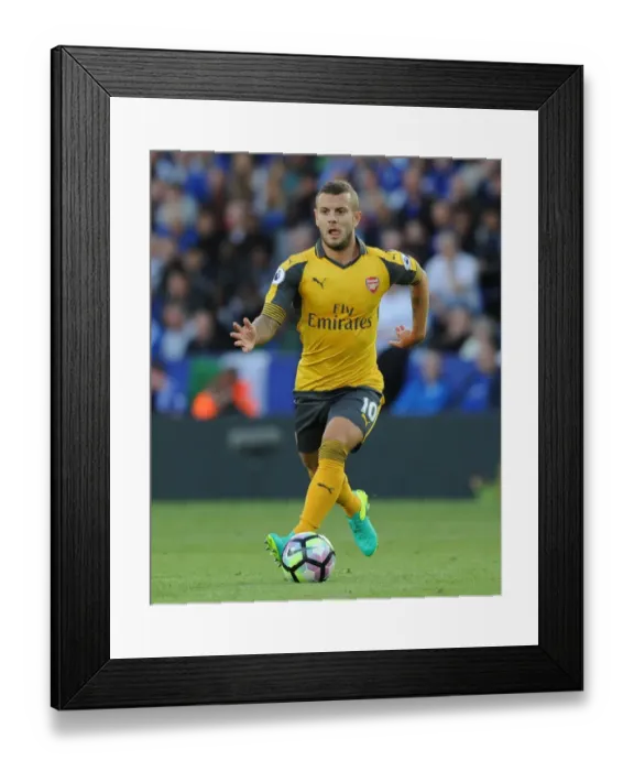 Framed Print : Jack Wilshere in Action: Arsenal vs. Leicester City, Premier League 2016-17 Framed Print : Jack Wilshere in Action: Arsenal vs. Leicester City, Premier League 2016-17