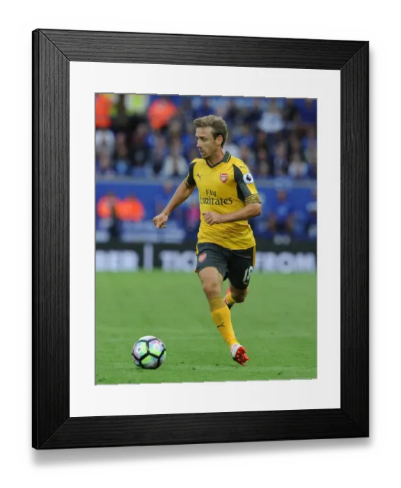 Framed Print : Nacho Monreal in Action: Premier League Showdown - Arsenal vs. Leicester City, 2016-17 Framed Print : Nacho Monreal in Action: Premier League Showdown - Arsenal vs. Leicester City, 2016-17