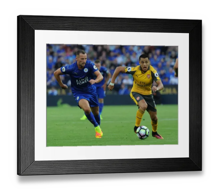 Framed Print : Sanchez vs. Drinkwater: A Premier League Showdown