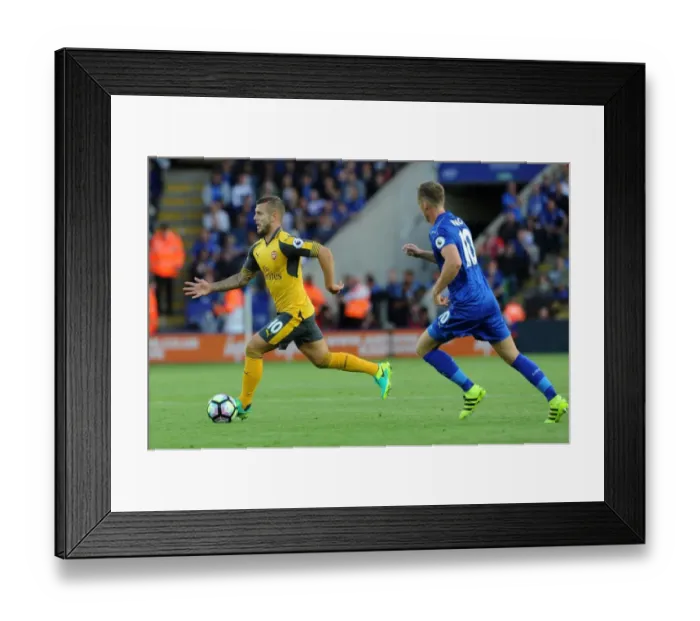 Framed Print : Jack Wilshere: In Action Against Leicester City, Premier League 2016-17 Framed Print : Jack Wilshere: In Action Against Leicester City, Premier League 2016-17
