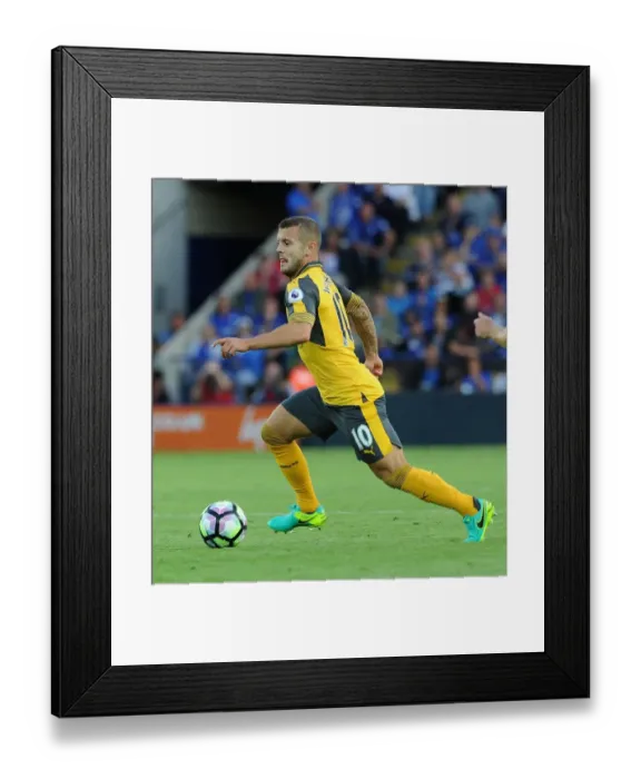 Framed Print : Jack Wilshere in Action: Arsenal vs. Leicester City, Premier League 2016-17 Framed Print : Jack Wilshere in Action: Arsenal vs. Leicester City, Premier League 2016-17