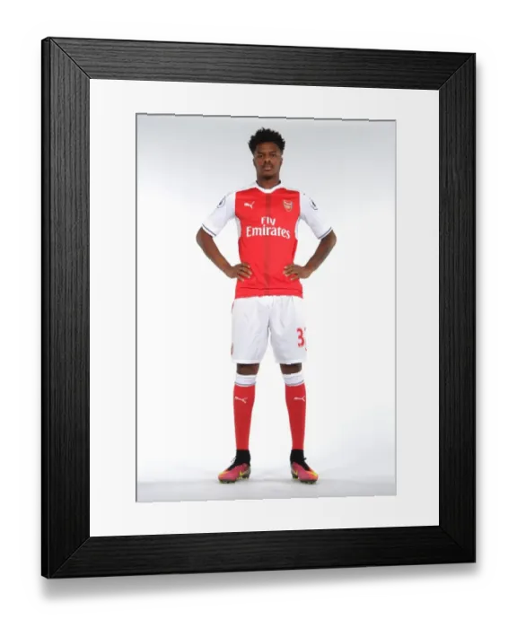 Framed Print : Chuba Akpom at Arsenal's 2016-17 First Team Photocall Framed Print : Chuba Akpom at Arsenal's 2016-17 First Team Photocall