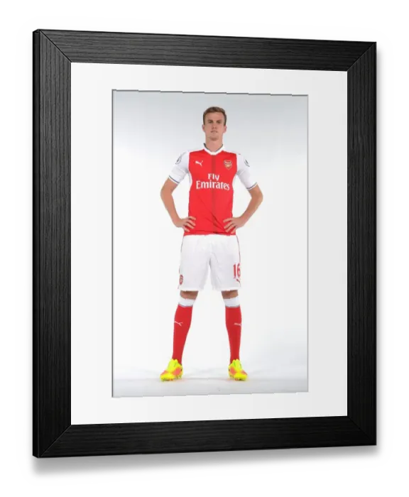 Framed Print : Rob Holding at Arsenal's 2016-17 First Team Photocall