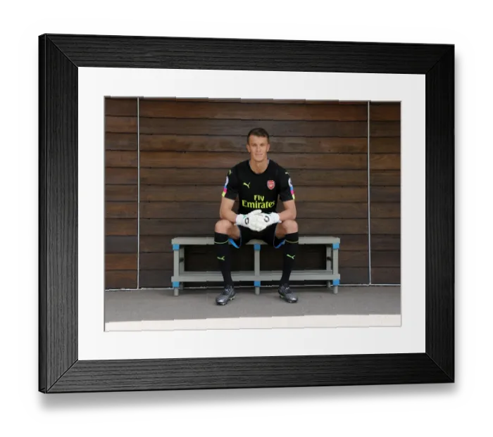 Framed Print : Arsenal FC: Matt Macey at 2016-17 First Team Photocall