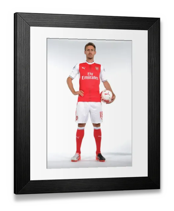Framed Print : Arsenal Football Club: 2016-17 First Team - Nacho Monreal at Photocall Framed Print : Arsenal Football Club: 2016-17 First Team - Nacho Monreal at Photocall