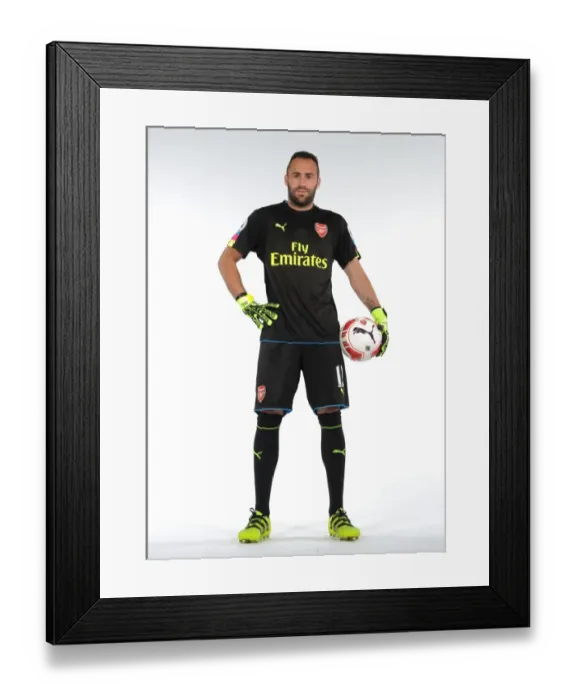 Framed Print : Arsenal FC: 2016-17 First Team - David Ospina at Team Photocall
