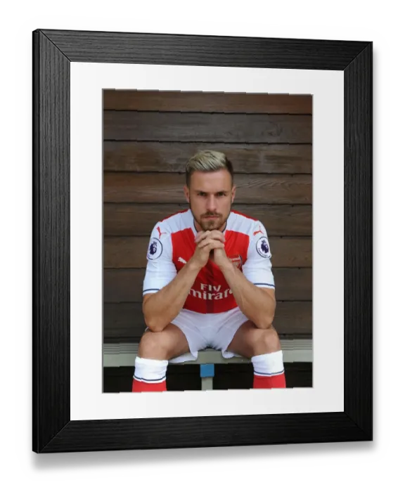 Framed Print : Arsenal Football Club: 2016-17 First Team - Aaron Ramsey's Portrait