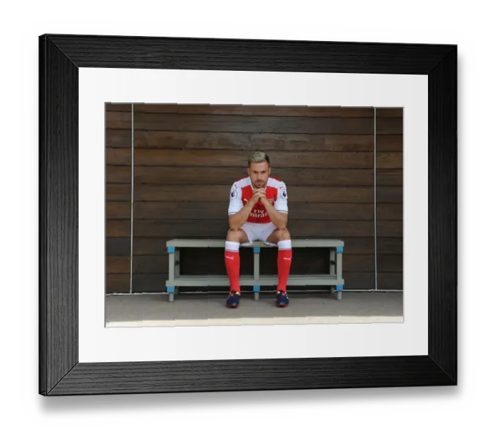Framed Print : Arsenal Football Club: 2016-17 First Team - Aaron Ramsey's Portrait