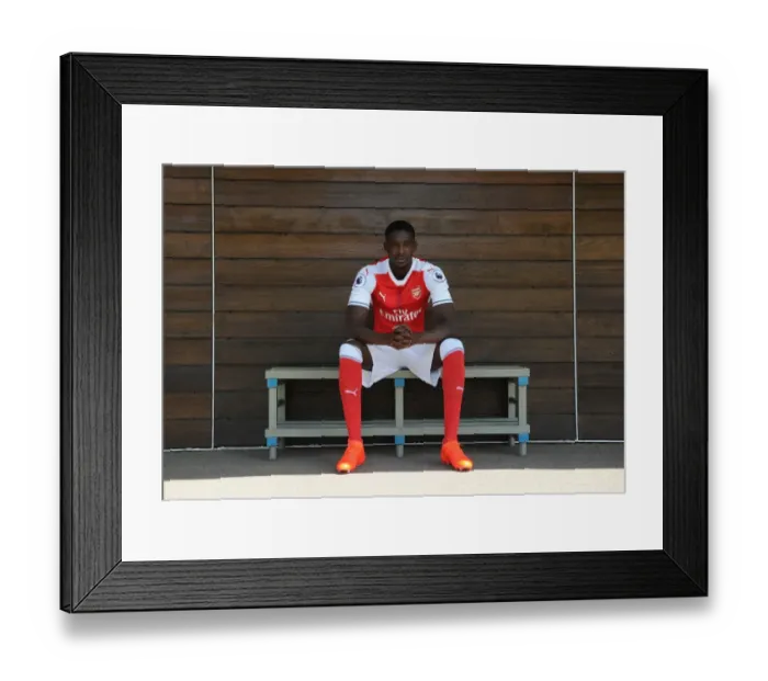 Framed Print : Arsenal First Team 2016-17: Yaya Sanogo at Arsenal's Photocall Framed Print : Arsenal First Team 2016-17: Yaya Sanogo at Arsenal's Photocall