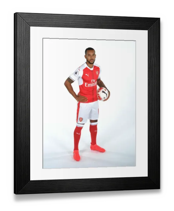 Framed Print : Arsenal Football Club: Theo Walcott at 2016-17 Team Photocall