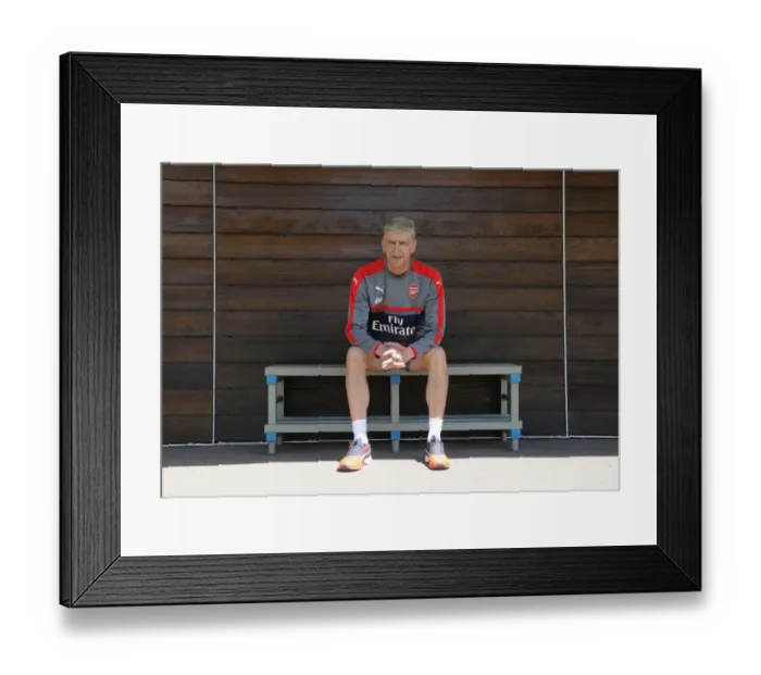 Framed Print : Arsene Wenger at Arsenal's 2016-17 First Team Photocall
