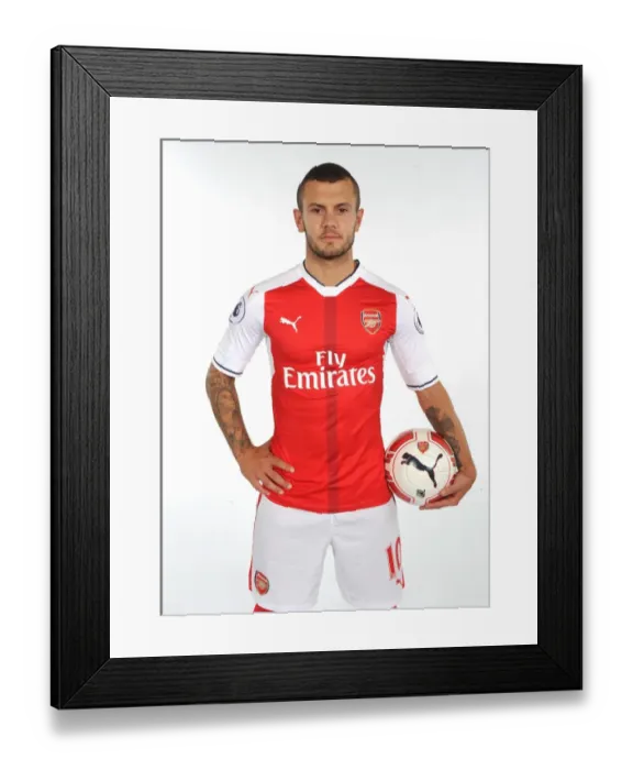 Framed Print : Arsenal Football Club: Jack Wilshere at 2016-17 First Team Photocall
