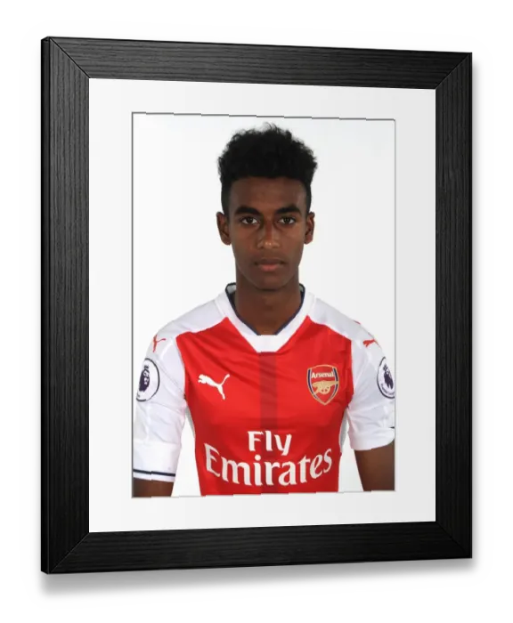 Framed Print : Arsenal First Team 2016-17: Gedion Zelalem at Team Photoshoot Framed Print : Arsenal First Team 2016-17: Gedion Zelalem at Team Photoshoot