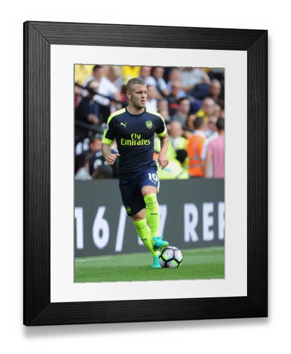 Framed Print : Jack Wilshere in Action: Arsenal vs. Watford, Premier League 2016-17
