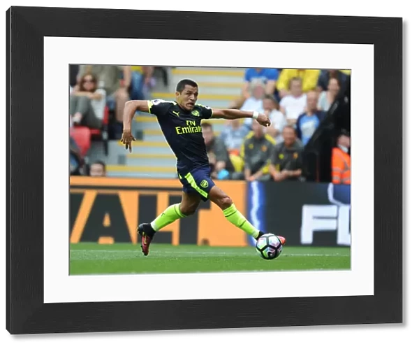 Arsenal's Alexis Sanchez in Action: Premier League Clash Against Watford (2016-17)