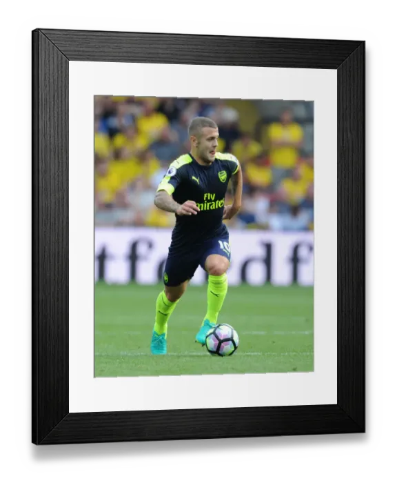 Framed Print : Jack Wilshere in Action: Arsenal vs. Watford, Premier League 2016-17 Framed Print : Jack Wilshere in Action: Arsenal vs. Watford, Premier League 2016-17