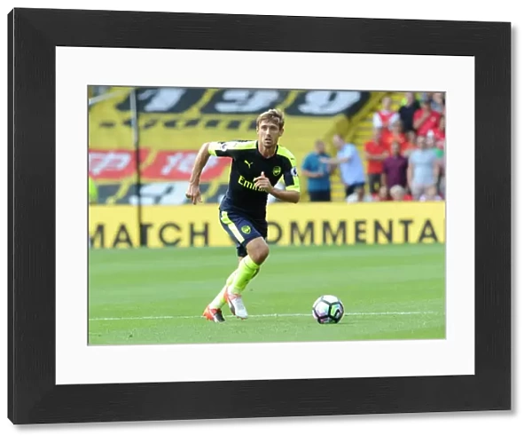 Nacho Monreal in Action: Arsenal vs. Watford, Premier League 2016-17