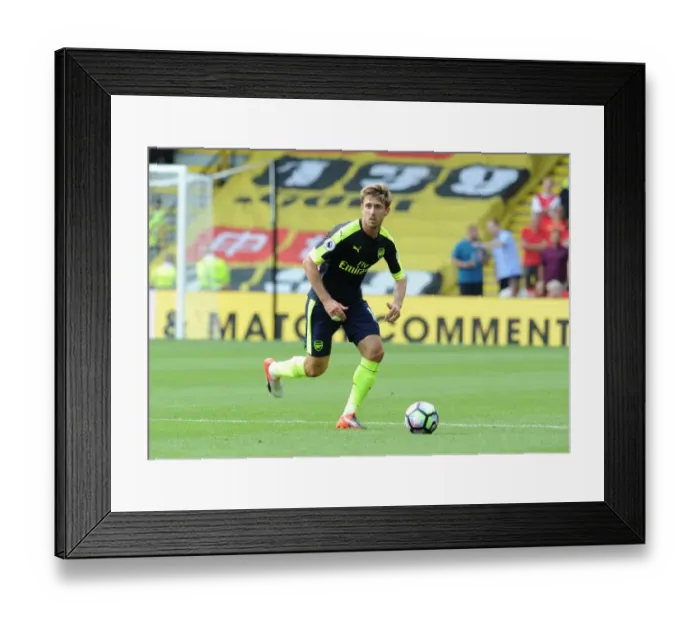 Framed Print : Nacho Monreal in Action: Arsenal vs. Watford, Premier League 2016-17 Framed Print : Nacho Monreal in Action: Arsenal vs. Watford, Premier League 2016-17