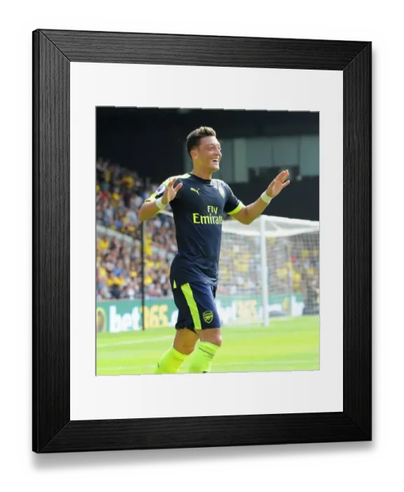 Framed Print : Mesut Ozil's Stunner: Arsenal's 3-0 Victory Over Watford (2016-17) Framed Print : Mesut Ozil's Stunner: Arsenal's 3-0 Victory Over Watford (2016-17)