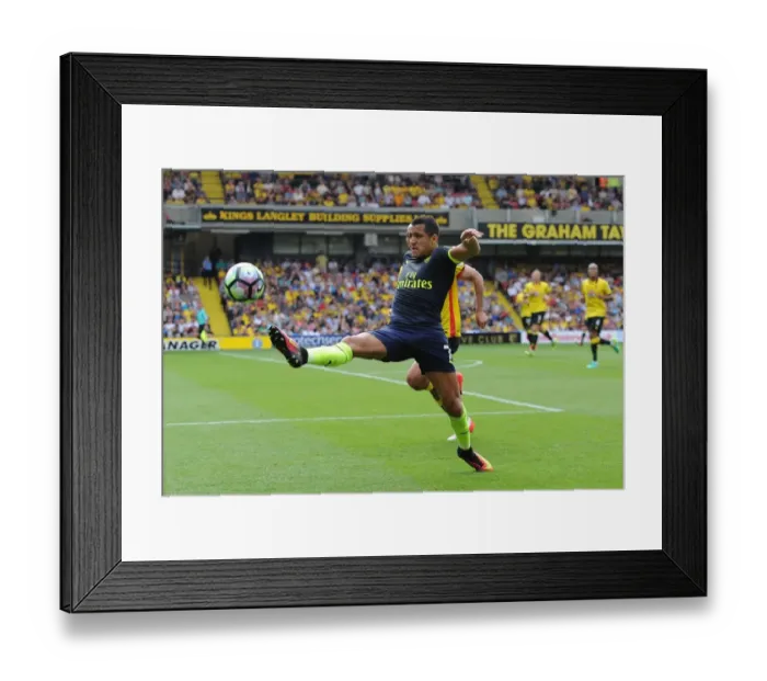 Framed Print : Alexis Sanchez in Action: Arsenal vs. Watford, Premier League 2016-17 Framed Print : Alexis Sanchez in Action: Arsenal vs. Watford, Premier League 2016-17