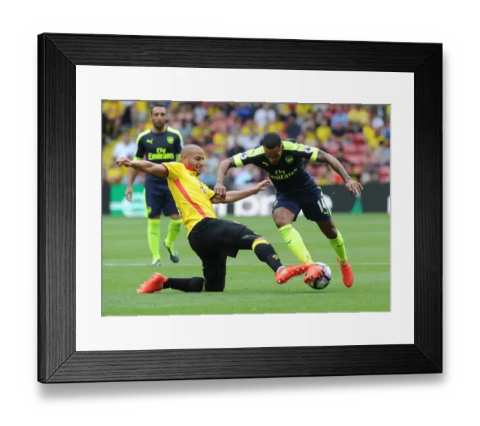 Framed Print : Theo Walcott vs. Adlene Guedioura: A Premier League Battle at Vicarage Road (Watford vs. Arsenal, 2016-17) Framed Print : Theo Walcott vs. Adlene Guedioura: A Premier League Battle at Vicarage Road (Watford vs. Arsenal, 2016-17)