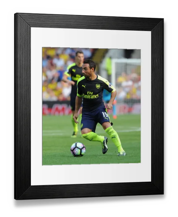 Framed Print : Santi Cazorla's Brilliance: Arsenal's 3-1 Premier League Victory over Watford (August 2016)