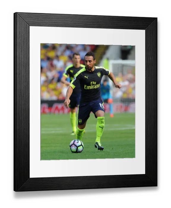 Framed Print : Santi Cazorla (Arsenal). Watford 1: 3 Arsenal. Premier League. Vicarage Road, Watford