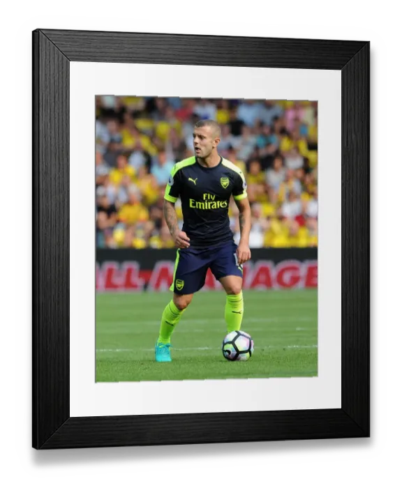 Framed Print : Jack Wilshere (Arsenal). Watford 1: 3 Arsenal. Premier League. Vicarage Road, Watford Framed Print : Jack Wilshere (Arsenal). Watford 1: 3 Arsenal. Premier League. Vicarage Road, Watford