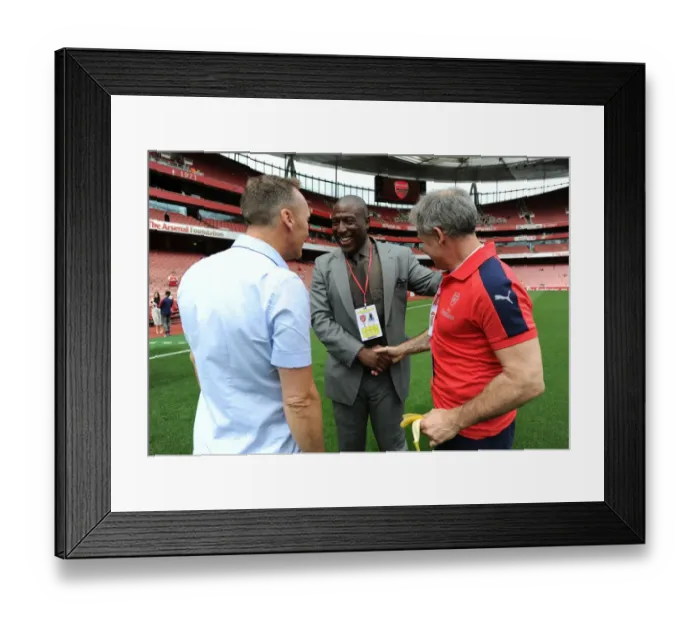 Framed Print : Arsenal Legends vs. AC Milan Glorie: A Battle of Football Legends