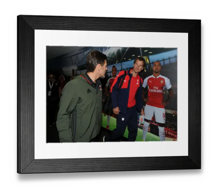 Framed Print : Arsenal Legends vs. AC Milan Glorie: A Battle of Football Legends Framed Print : Arsenal Legends vs. AC Milan Glorie: A Battle of Football Legends