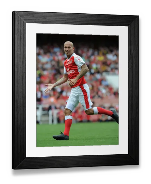 Framed Print : Clash of Football Greats: Arsenal Legends vs. AC Milan Framed Print : Clash of Football Greats: Arsenal Legends vs. AC Milan