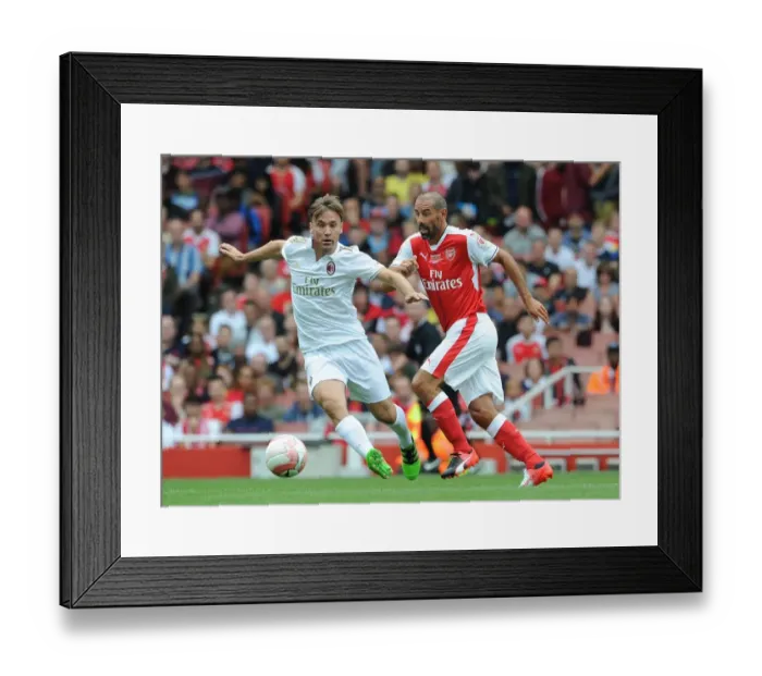 Framed Print : Clash of Football Legends: Arsenal vs. AC Milan Framed Print : Clash of Football Legends: Arsenal vs. AC Milan