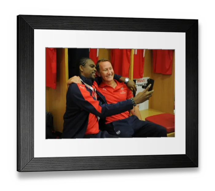 Framed Print : Arsenal Legends vs. Milan Glorie: A Clash of Football Greats at Emirates Stadium Framed Print : Arsenal Legends vs. Milan Glorie: A Clash of Football Greats at Emirates Stadium