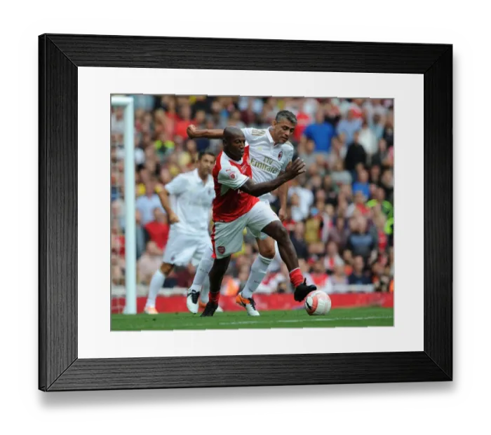 Framed Print : Arsenal Legends vs. Milan Glorie: A Battle of Football Legends at Emirates Stadium Framed Print : Arsenal Legends vs. Milan Glorie: A Battle of Football Legends at Emirates Stadium