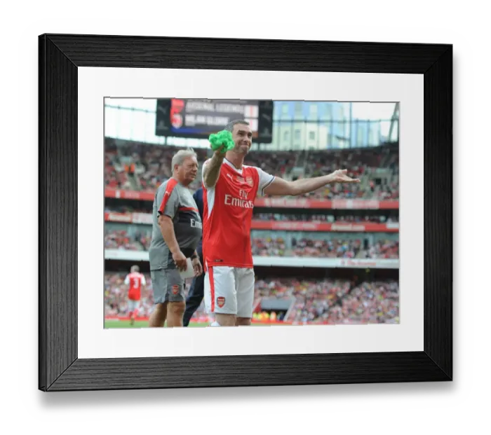 Framed Print : Arsenal Legends vs. Milan Glorie: A Battle of Football Legends at Emirates Stadium Framed Print : Arsenal Legends vs. Milan Glorie: A Battle of Football Legends at Emirates Stadium