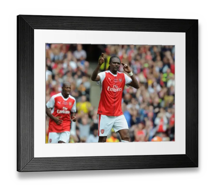 Framed Print : Kanu's Hat-Trick Glory: Arsenal Legends vs Milan Glorie at Emirates Stadium Framed Print : Kanu's Hat-Trick Glory: Arsenal Legends vs Milan Glorie at Emirates Stadium