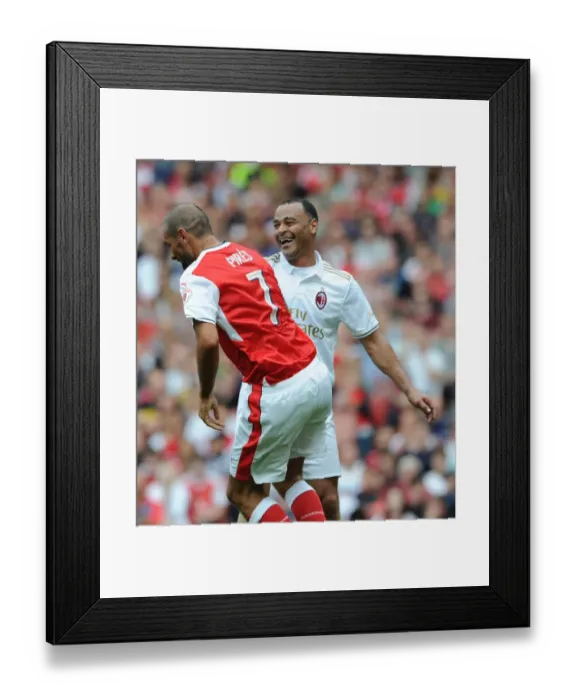 Framed Print : Arsenal Legends vs. Milan Glorie: A Star-Studded Football Reunion at Emirages Stadium