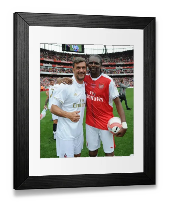 Framed Print : Arsenal Legends vs. Milan Legends: A Football Rivalry Revisited at Emirates Stadium Framed Print : Arsenal Legends vs. Milan Legends: A Football Rivalry Revisited at Emirates Stadium