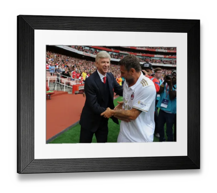 Framed Print : Arsene Wenger and Christian Vieri: A Meeting of Arsenal and Milan Legends Framed Print : Arsene Wenger and Christian Vieri: A Meeting of Arsenal and Milan Legends