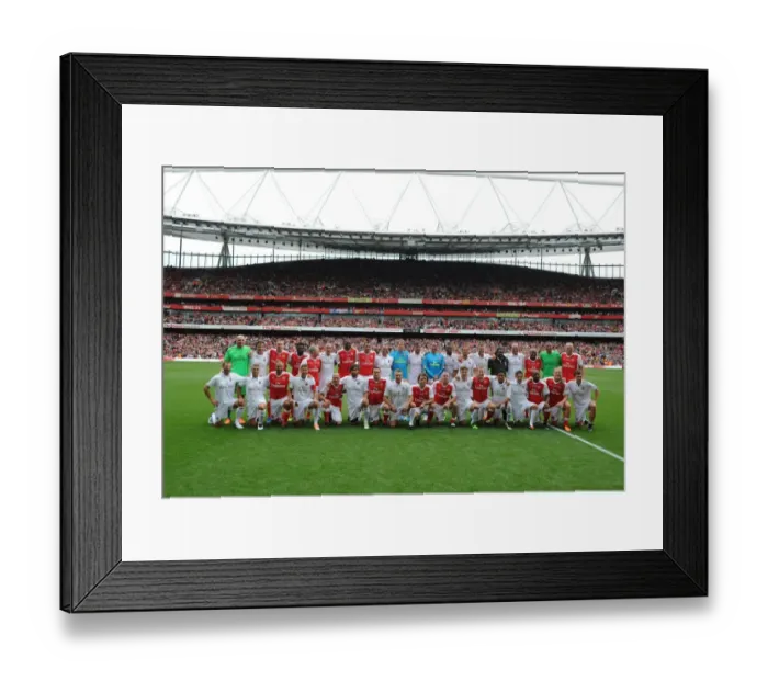 Framed Print : Clash of Football Legends: Arsenal vs. Milan at Emirates Stadium Framed Print : Clash of Football Legends: Arsenal vs. Milan at Emirates Stadium