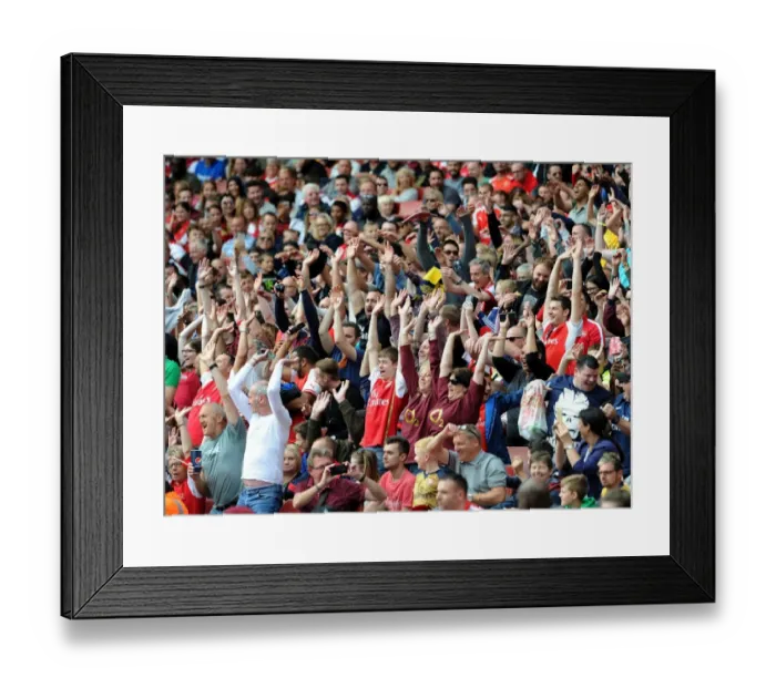 Framed Print : Mexican Wave. Arsenal Legends 4: 2 Milan Glorie. Arsenal Foundation Charity Match Framed Print : Mexican Wave. Arsenal Legends 4: 2 Milan Glorie. Arsenal Foundation Charity Match