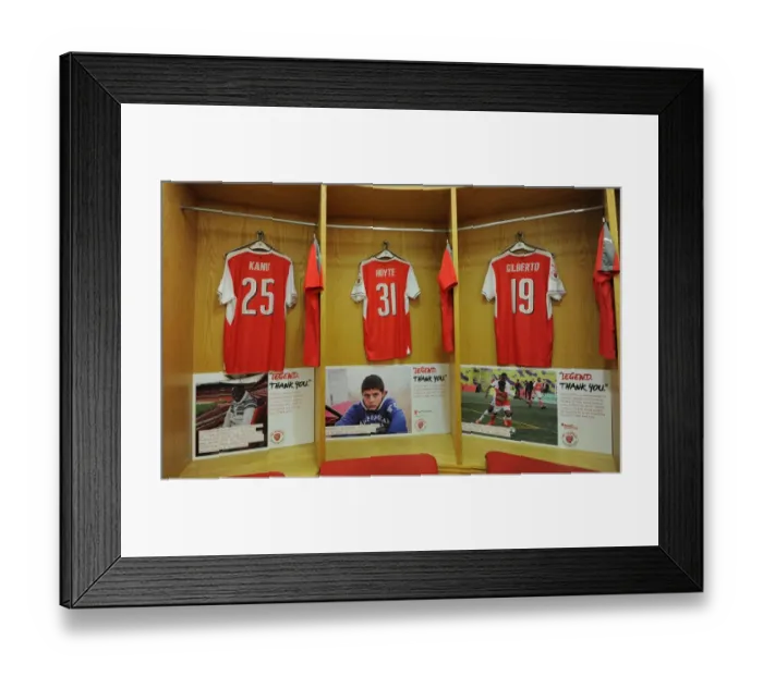 Framed Print : Arsenal Foundation shirts. Arsenal Legends 4: 2 Milan Glorie Framed Print : Arsenal Foundation shirts. Arsenal Legends 4: 2 Milan Glorie