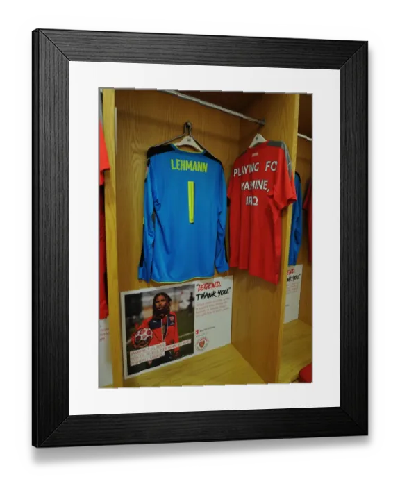Framed Print : Jens Lehman (Arsenal) kit. Arsenal Legends 4: 2 Milan Glorie Framed Print : Jens Lehman (Arsenal) kit. Arsenal Legends 4: 2 Milan Glorie