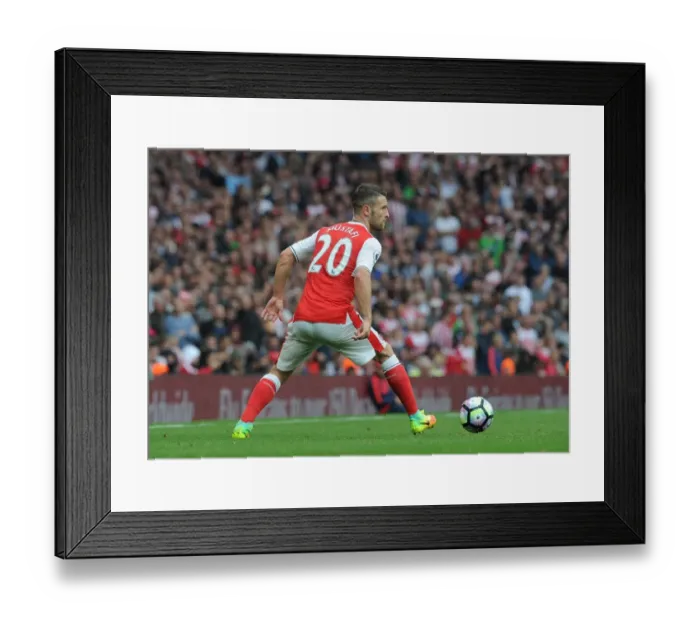 Framed Print : Arsenal's Mustafi in Action Against Southampton (2016-17) at Emirates Stadium