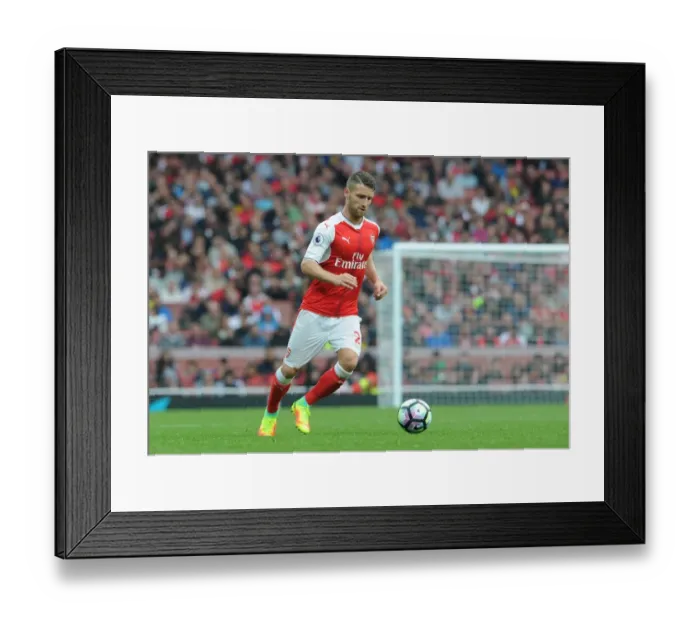 Framed Print : Mustafi in Action: Arsenal vs Southampton, 2016-17 Premier League, Emirates Stadium