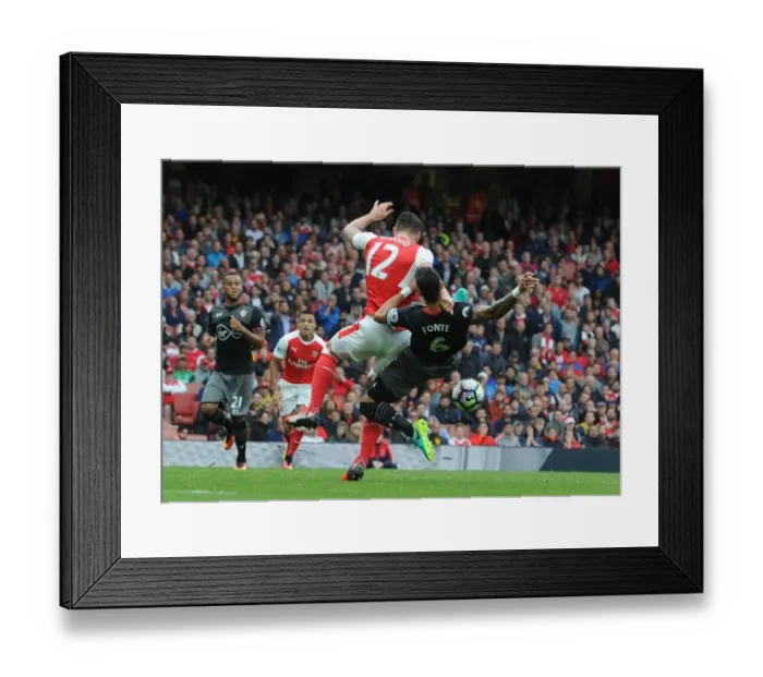 Framed Print : Giroud Penalty Drama: Arsenal vs Southampton, 2016-17 Premier League Clash Framed Print : Giroud Penalty Drama: Arsenal vs Southampton, 2016-17 Premier League Clash