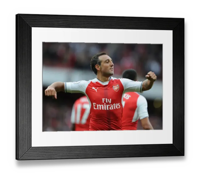 Framed Print : Santi Cazorla Scores His Second Goal: Arsenal's Victory Against Southampton (2016-17) Framed Print : Santi Cazorla Scores His Second Goal: Arsenal's Victory Against Southampton (2016-17)